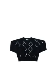 Maglione misto lana JUNIOR NERO S