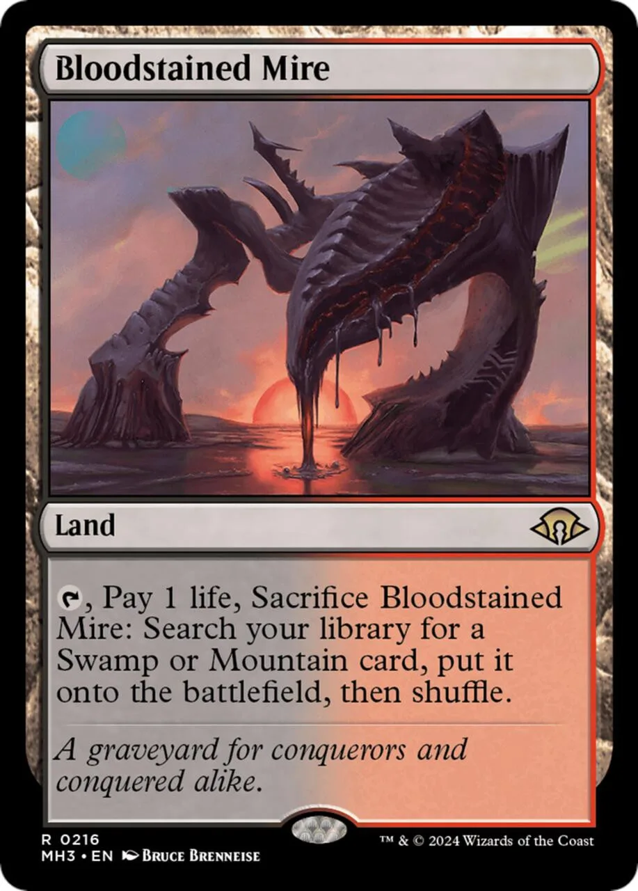 Bloodstained Mire Modern Horizons 3 - Magic: The Gathering - FashionsVida