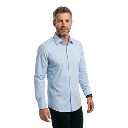 Camicia A Maniche Lunghe Hank K 261 10282892 Light / Pastel Blue 44