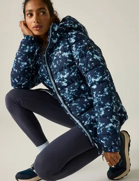 Women's Aldthorn Hooded Water-Repellent Insulating Padded Jacket in Navy Size: 20 - Navy - Size: 20 - Regatta - FashionsVida