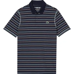 LACOSTE Polo, navy/grün/beige xs