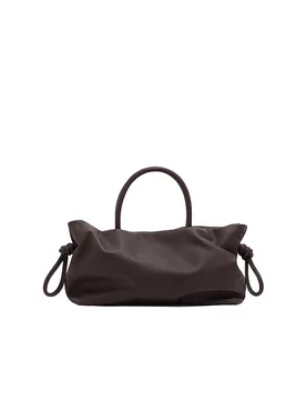 Sac en cuir - Sac à main TAKEAWAY SLOUCH Medium marron - Julia Skergeth - FashionsVida