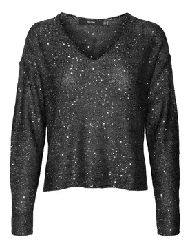 VMLEILANI NEW LS V-NECK PULLOVER RE female - XS - FashionsVida