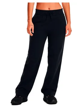 Pantalon Rival Fleece Straight Black / White L - Under armour - FashionsVida