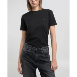 Camiseta de mujer de manga corta y cuello redondo