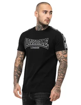 T-shirt à Manches Courtes Vementry Black / White 2XL - Lonsdale - FashionsVida