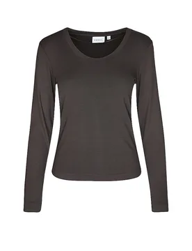 Camiseta de manga larga marrón 40 - Comma - FashionsVida