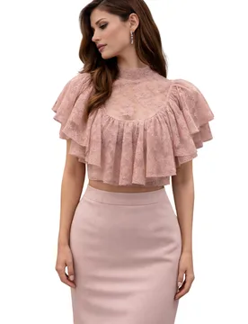 Top Donna Aniye By volant in pizzo - Aniye By - FashionsVida
