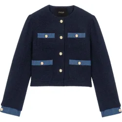 Chaqueta de mujer larga liso
