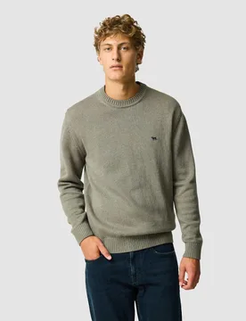 Gunn Pure Cotton Crew Neck Jumper Brown male - Rodd & Gunn - FashionsVida