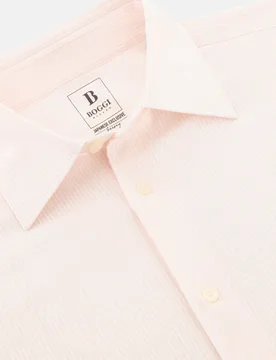 Camisa estilo polo de punto japonés regular fit - Boggi Milano - FashionsVida