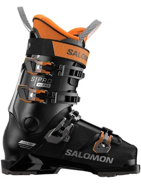 Skischuhe S/Pro Alpha 100 Gw Black/Dark Grey Met/Orange Tiger für Herren aus Wolle Größe 44-45 schwarz - Salomon - FashionsVida