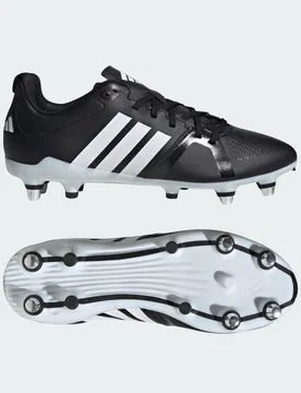 SCARPE DA RUGBY RS15 AVAGLIDE PER TERRENI NATURALI MORBIDI 39 1/3 Core Black / Cloud White / Core Black - Adidas - FashionsVida