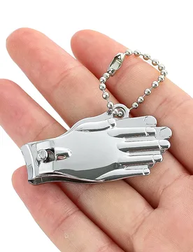 Pc Portable Folding Nail Clipper Alloy Palm Shape Charm Car Keychain for Key Chain Pendant Nail Scissors Decoration Pendant - Aliexpress - FashionsVida
