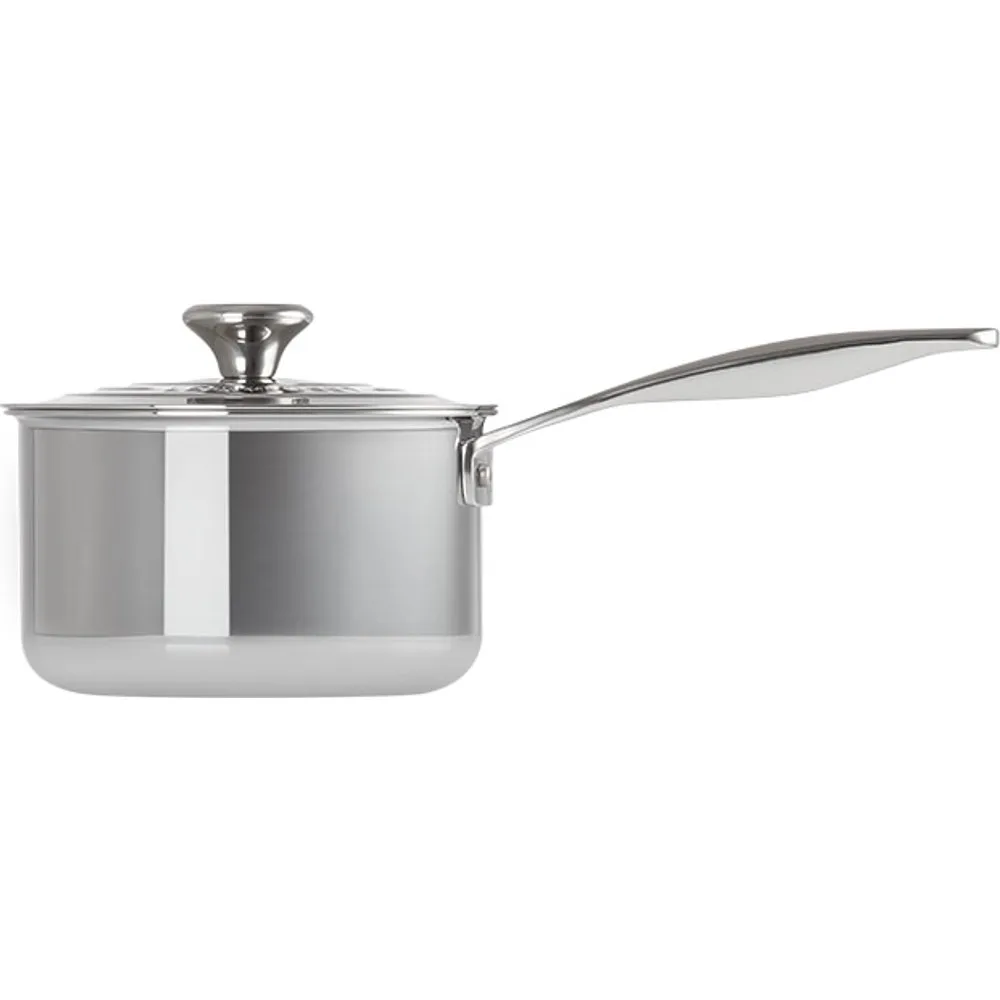 Cazo con tapa de Acero Inoxidable Signature con asa de soporte - Le Creuset - FashionsVida