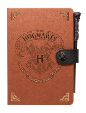 Bürozubehör - Hogwarts - Notizbuch und Stift - braun - Lizenzierter Fanartikel - None - unisex - Harry Potter - FashionsVida