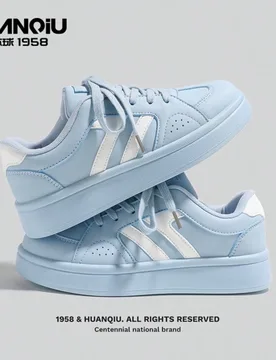 Zapatillas de plataforma azul y blanco, zapatos casuales para mujer, entrenadores deportivos del milenio, zapatos de ocio versátiles y a rayas para t - Shein - FashionsVida