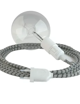 Cables Suspension Luminaire Rd54 Stripes 3 M Anthracite / White One Size - Creative - FashionsVida