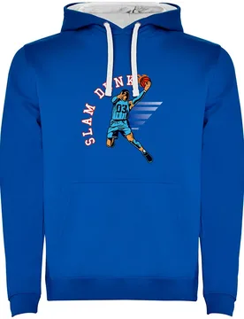 Sweat à Capuche Slam Dunk Bicolor Royal Blue / White 3XL - Kruskis - FashionsVida