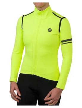 Maglia A Maniche Lunghe Performance Rain Fluo Yellow - AGU - FashionsVida