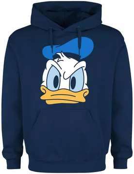 Disney Kapuzenpullover - Donald - S bis XL - für Männer - Größe XL - blau - Lizenzierter Fanartikel - Männer - male - Micky Maus - FashionsVida