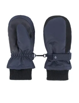 Kids 1 Pair SOCKSHOP Snowday Performance Mittens Navy 3-6 Years - Blue - Size: 3-6 Years - Heat Holders - FashionsVida