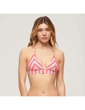 Top Bikini Triangle Pink Stripe XS - Superdry - FashionsVida