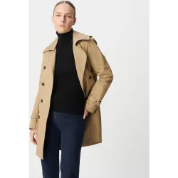 Gabardina de mujer con capucha e interior amovibles