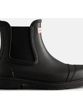 Botas de agua Chelsea Commando de mujer con fuelles laterales elásticos y detalle de logotipo - Hunter - FashionsVida