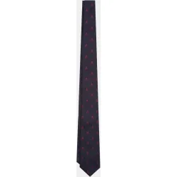 Corbata de seda con motivos de calaveras