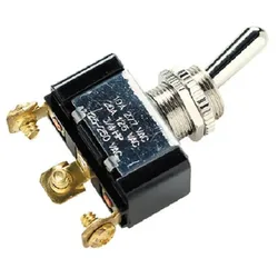 Toggle On-on Switch Silver 3 Screw unisex