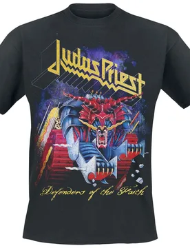 T-Shirt - Defenders Blowup - S bis XXL - für Männer - Größe XXL - schwarz - Lizenziertes Merchandise! - Männer - male - Judas Priest - FashionsVida