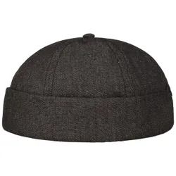 Cotton Denim Docker Hat by - anthracite - Size: One Size
