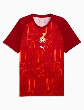 Maillot Prematch Ghana Coupe du Monde 2026 - Rouge - male - Size: L - Puma - FashionsVida