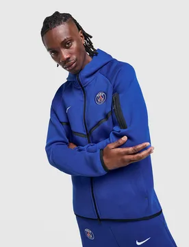 Paris Saint Germain Tech Fleece Hoodie - Herren, Blau - male - Size: XL - Nike - FashionsVida