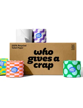 Recycled Double Length Toilet Tissue - 16 Rolls - Who Gives a Crap - FashionsVida