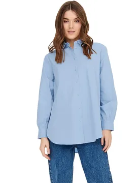 Chemise à Manches Longues 15227677 Blue L - Only - FashionsVida