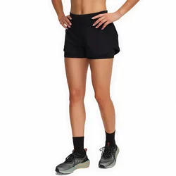 Pantaloni Corti Launch Pro 2-in-1 Black / Reflective XS