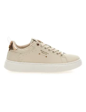 Sneakers beige con dettagli oro Polo Club HUBY LTX 38 - Beverly Hills - FashionsVida