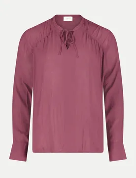 Blusenshirt mit Schnürung Rosa 40 - Cartoon - FashionsVida