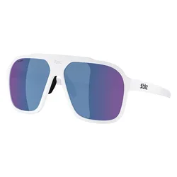 Lunettes De Soleil A002 White Grey w Blue Mirror/CAT3 Homme