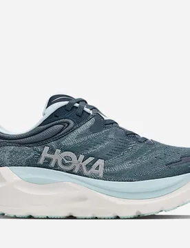 Women's Gaviota 6 Road Running Shoes in Faded Navy/Glimmering Blue, Size 9 - HOKA - FashionsVida