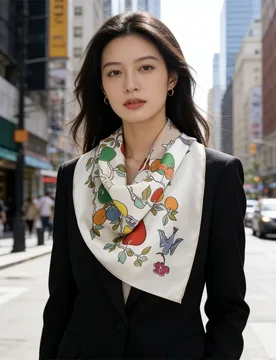 Double Faced 90 Silk Scarf 18mm Hand Rolled Scarves Luxury Designer Foulards Femme Head Neck Bag Bandanas Hijab Accessories - Aliexpress - FashionsVida