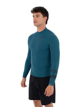 T-shirt Thermique à Manches Courtes Plus 1.5/1 Mm Black / Sky Blue S - Hurley - FashionsVida