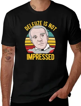 Deleuze Is Not Impressed - Philosophy T-Shirt Minimal Art Print T-Shirt - Aliexpress - FashionsVida