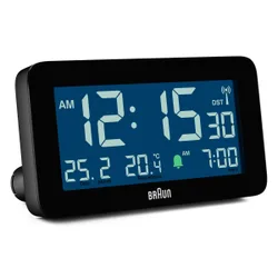 Braun LCD Funkwecker BC10 schwarz