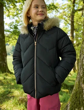Galaxy Kids Short Padded Jacket - Black - Mountain Warehouse - FashionsVida