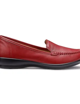 Women's 'Jazz' Moccasins in Red Size: 4 - Red - Size: 4 - Hotter - FashionsVida