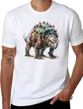 Dinosaur - Ankylosaurus T-Shirt man t shirts cotton man t shirts graphic T-Shirt - Aliexpress - FashionsVida