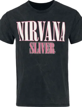 T-Shirt - Sliver - S bis XXL - für Männer - Größe L - schwarz - Lizenziertes Merchandise! - Männer - male - Nirvana - FashionsVida